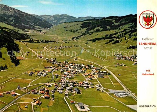 Tannheim Tirol Fliegeraufnahme mit Hallenbad