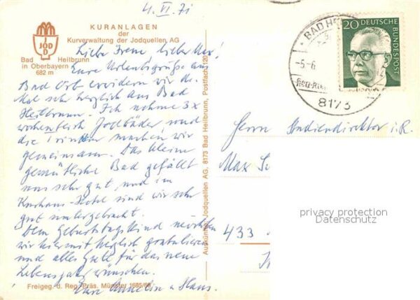 Bad Heilbrunn Fliegeraufnahme Kuranlagen – Bild 2