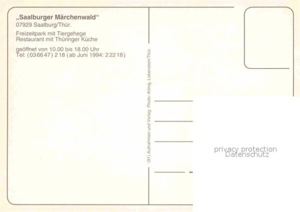 Saalburg Saale Märchenwald Freizeitpark mit Tiergehege – Bild 2
