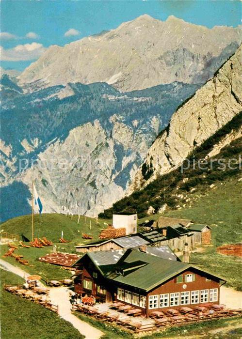 Hochalmblick gegen Wettersteinwand und Wettersteinsp