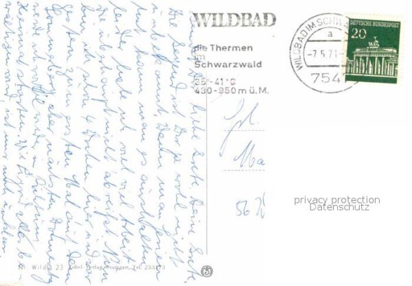 Wildbad Schwarzwald Freibad Kurpark Fliegeraufnahme – Bild 2