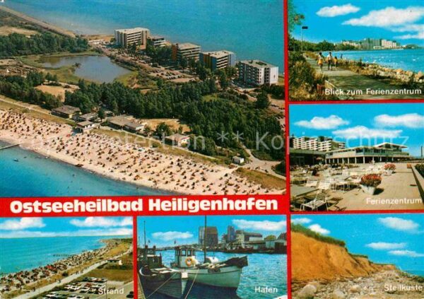Heiligenhafen Ostseebad Fliegeraufnahme mit Strand Ferienzentru