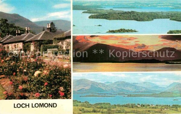 Loch Lomond Scotland Luss Village Stone Hill Sunset at Balma