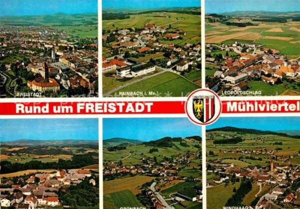 Freistadt Muehlviertel Fliegeraufnahme Rainbach Leopoldschlag