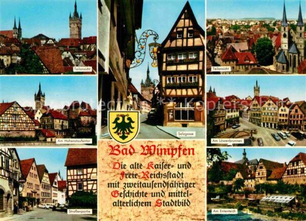 Bad Wimpfen Teilansicht Salzgasse Hohenstaufentor E
