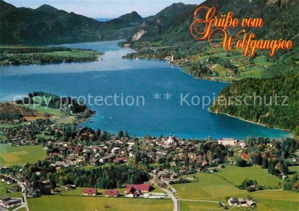 Wolfgangsee Fliegeraufnahme