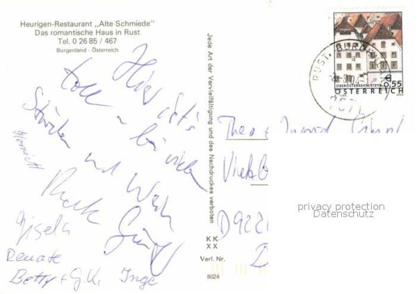 Rust Burgenland Heurigen Restaurant Alte Schmiede – Bild 2