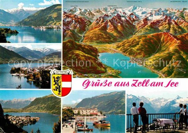 Zell See Fliegeraufnahme Kitzsteinhorn Hohen Tau