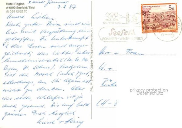 Seefeld Tirol Hotel Regina – Bild 2
