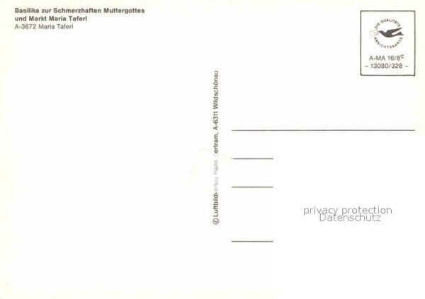 Maria Taferl Fliegeraufnahme Basilika zur Schmerzhaf – Bild 2