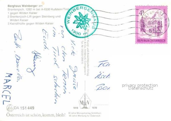Kufstein Tirol Weinberghaus Brentenjoch Kaindlhütte – Bild 2