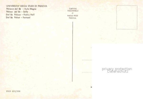 Padova Palazzo del Bo Festsaal – Bild 2