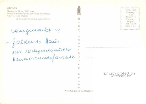 Gdansk Goldenes Haus – Bild 2