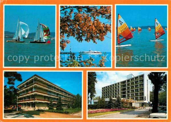 Balaton Plattensee See Hotel Surfer Personenschiff