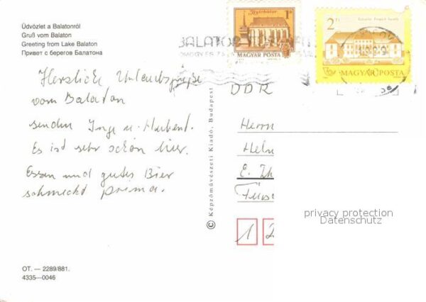 Balaton Plattensee See Hotel Surfer Personenschiff – Bild 2