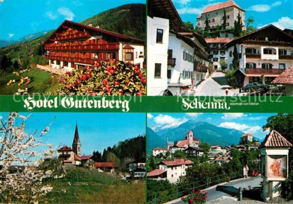 Schenna Meran Hotel Gutenberg Kirche Teilansicht