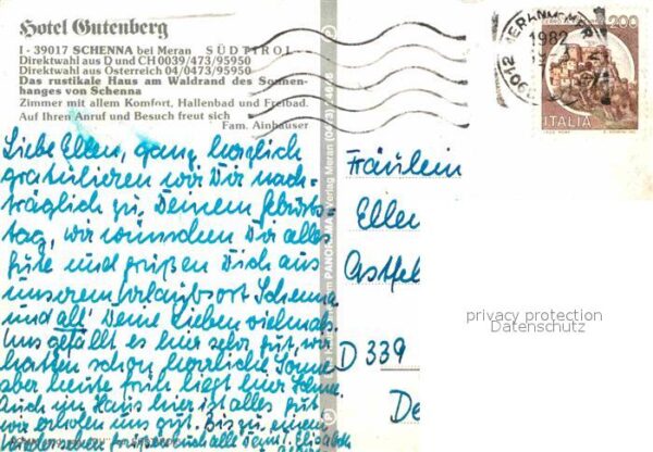 Schenna Meran Hotel Gutenberg Kirche Teilansicht – Bild 2