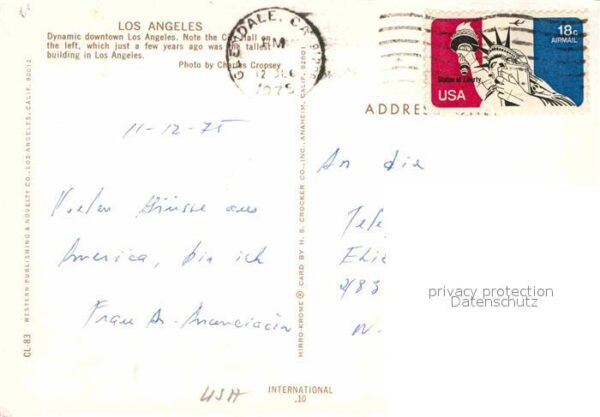 Los Angeles California Fliegeraufnahme – Bild 2
