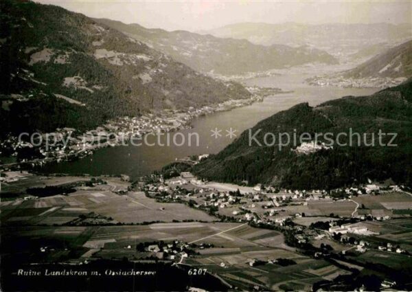 Ossiachersee Fliegeraufnahme