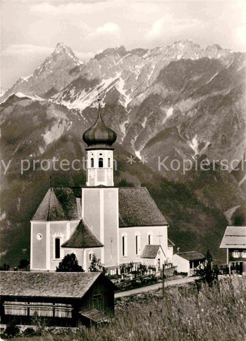 Bartholomaeberg Vorarlberg Pfarrkirche gengen Zimba