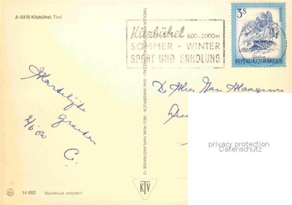Kitzbuehel Tirol Seilbahn Teilansicht Schloss See Platz – Bild 2