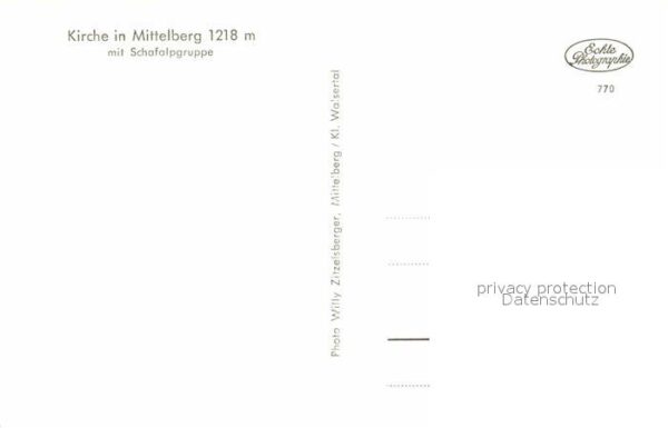 Mittelberg Kleinwalsertal Schafalpgruppe Kirche – Bild 2