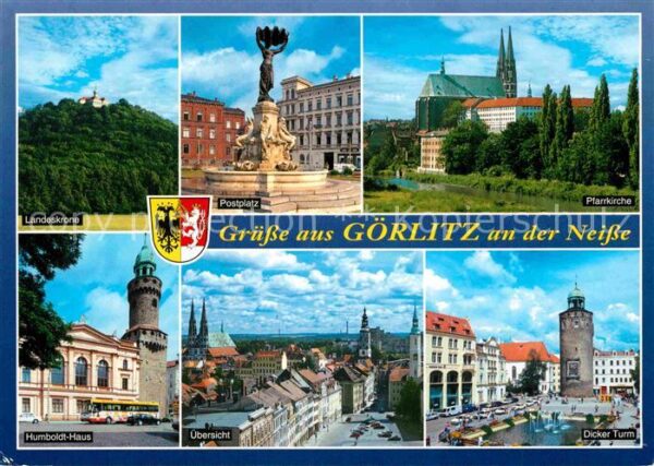 Goerlitz Sachsen Landeskrone Postplatz Pfarrkirche Humbo