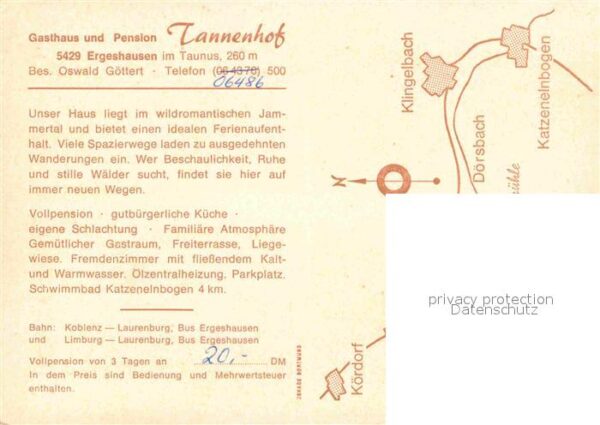 Ergeshausen Tannenhof Gasthaus Pension – Bild 2