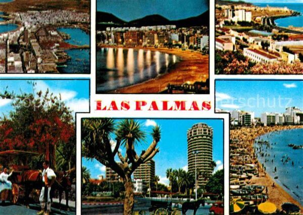 Las Palmas Gran Canaria Fliegeraufnahme Hafen Strand