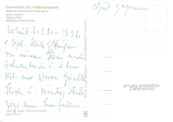 Fehrenbach Thueringer Wald HOG Rasthof – Bild 2