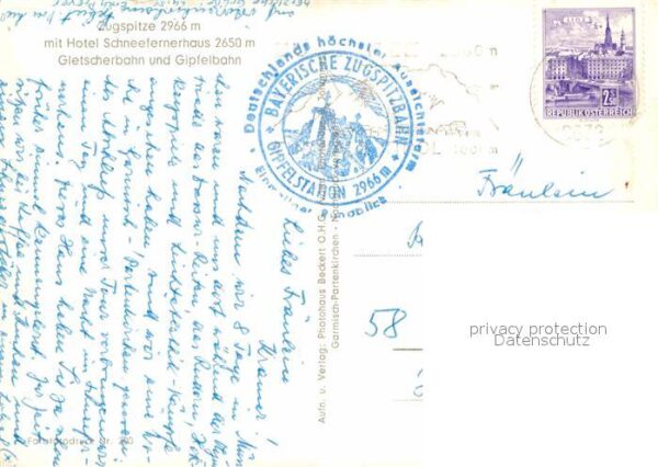 Zugspitze Hotel Schneefernerhaus Gletscherbahn Gi – Bild 2