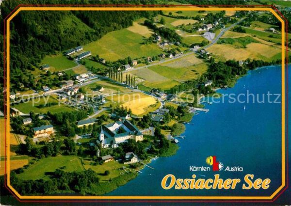 Ossiach Ossiachersee Fliegeraufnahme