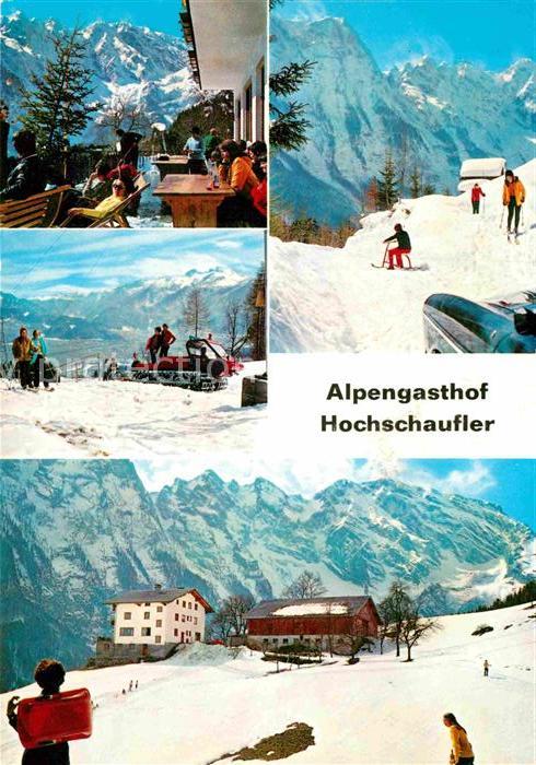 Salzburg Oesterreich Alpengasthof Hochschaufler Winter