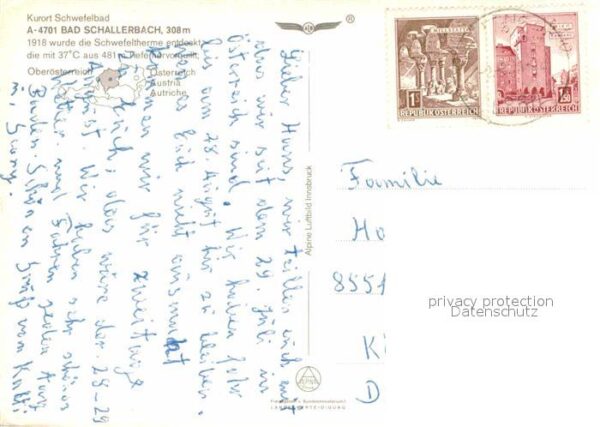 Bad Schallerbach Fliegeraufnahme Schwefelbad – Bild 2