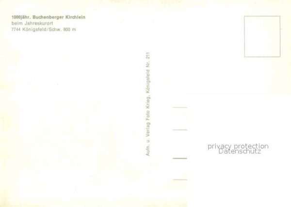 Koenigsfeld Schwarzwald Buchenberger Kirchlein – Bild 2