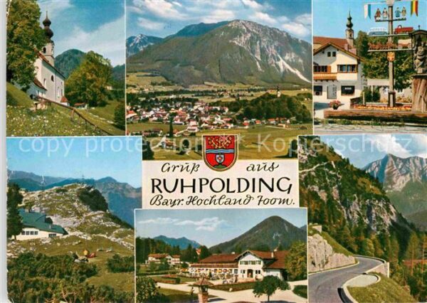Ruhpolding  Kirche Panorama Gasthaus