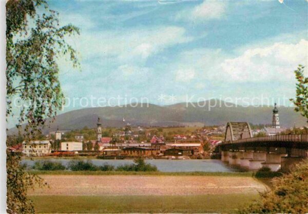 Denkendorf Oberbayern Panorama Donaubrücke Kirche