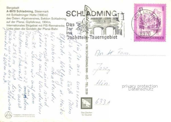 Schladming Obersteiermark Schladminger Hütte Planai – Bild 2