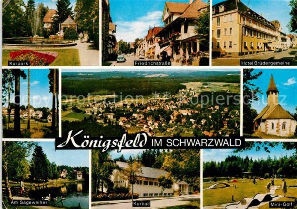 Koenigsfeld Schwarzwald Kurpark Mini Golf Hotel Brudergemeinde