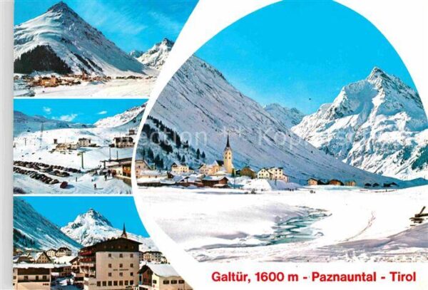 Galtuer Tirol Winter Kirche Panorama