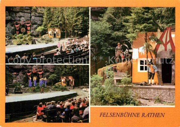 Rathen Saechsische Schweiz Felsenbühne