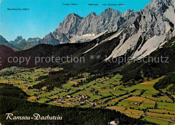 Ramsau Dachstein Steiermark Fliegeraufnahme Panorama