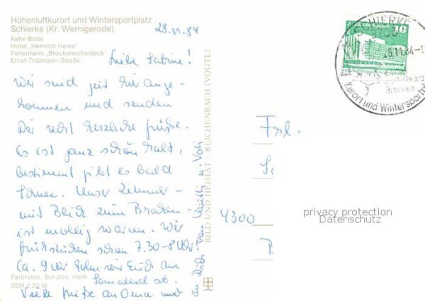Schierke Harz Winter Kalte Bode Hotel Hinich Heine Fe – Bild 2