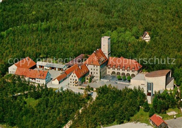 Bamberg Fliegeraufnahme Burg Feuerstein Haus Ka