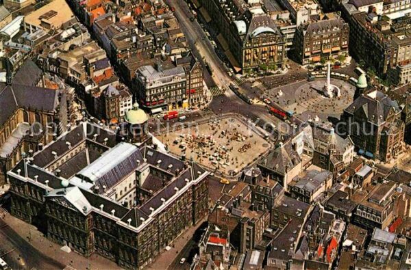 Amsterdam Niederlande Fliegeraufnahme Palais ob de Dam