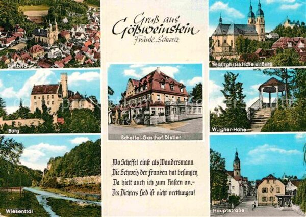 Goessweinstein Luftbild Burg Wiesental Hauptstraße Wag