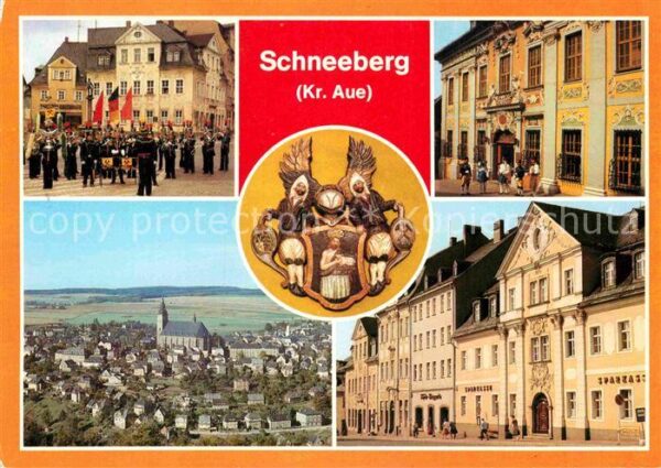 Schneeberg Erzgebirge Museum Wappen Musikkorps Bergstadt Schn