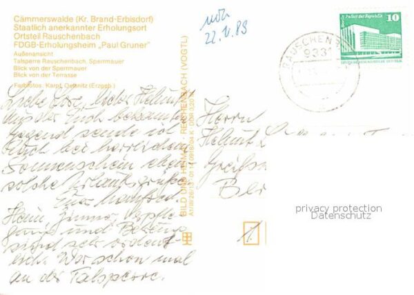 Caemmerswalde FDGB Erholungsheim Paul Gruner Ortsteil – Bild 2
