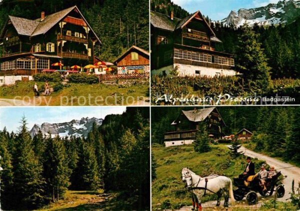 Badgastein Alpenhaus Prossau Pferdewagen Gaststätt