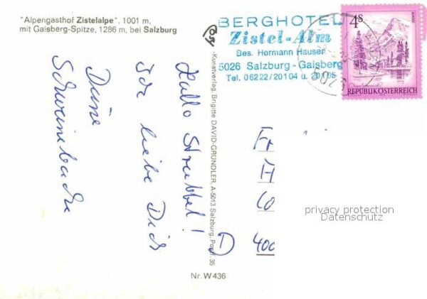 Salzburg Oesterreich Alpengasthof Zistelalpe Gaisberg Spitze – Bild 2